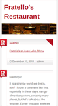 Mobile Screenshot of fratellos.net