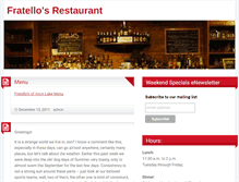 Tablet Screenshot of fratellos.net